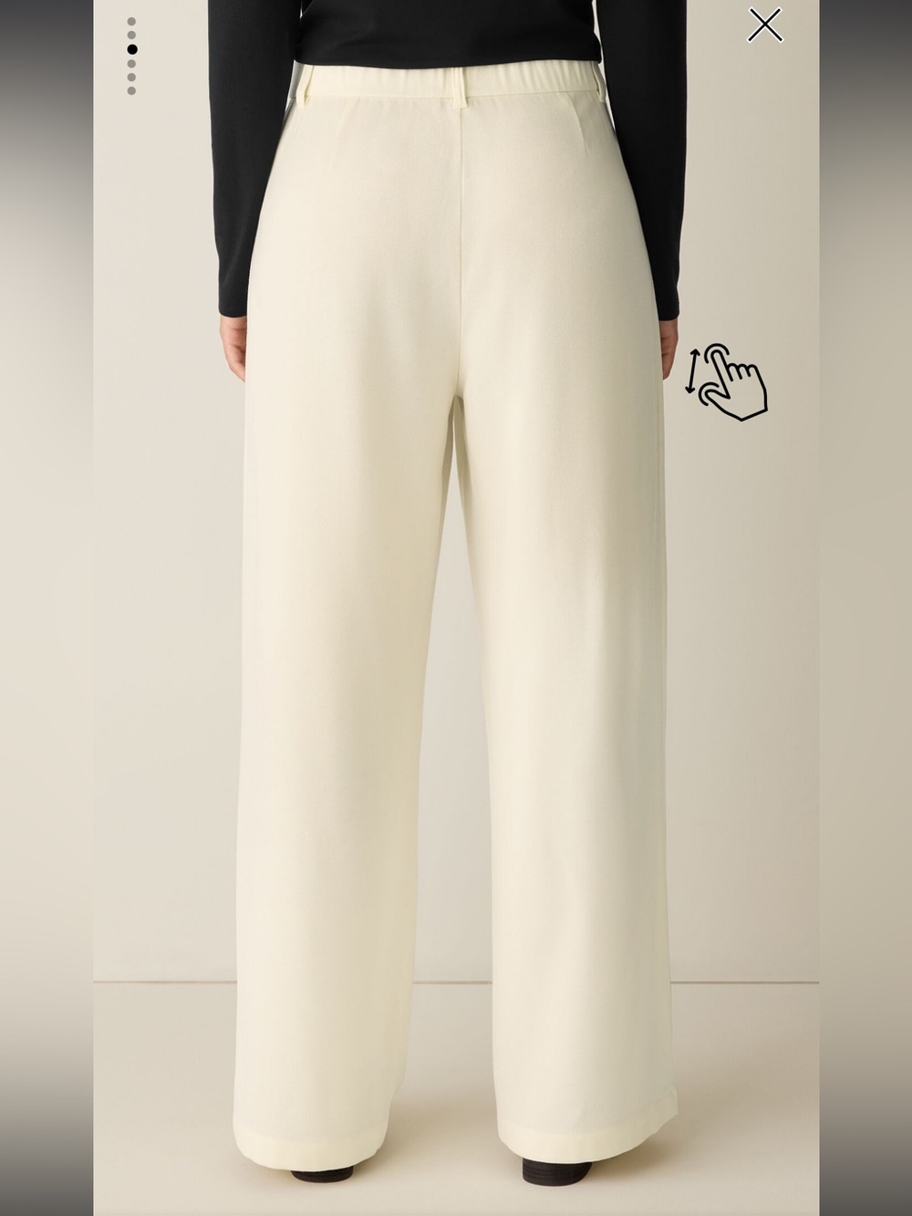 Eileen Fisher Stretch Wool Crepe Wide-Leg Trouser - Picture 2 of 12